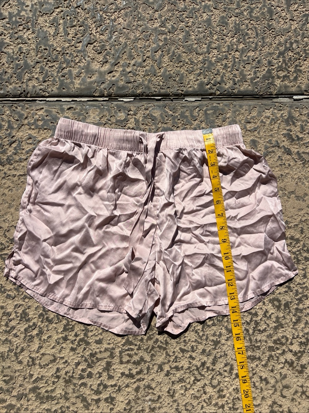 Nordstrom 100% Silk Drawstring Pajama Shorts Medium